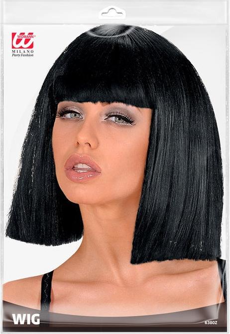 Actual product image Widmann Crazy Horse wig black