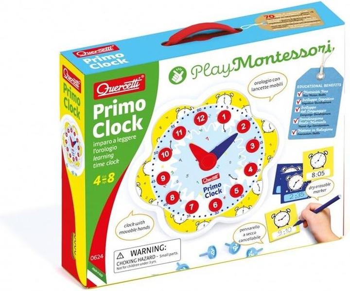 Produktbild Quercetti Meine erste Montessori Spielzeuguhr (Italienisch)