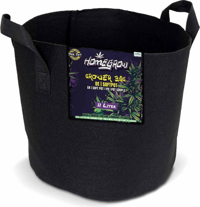 Produktbild Romberg GROWER BAG Softpot 3er Set 11L für gesundes Wurzelwachstum - Pflanzkübel, Pflanztöpfe, Pflan