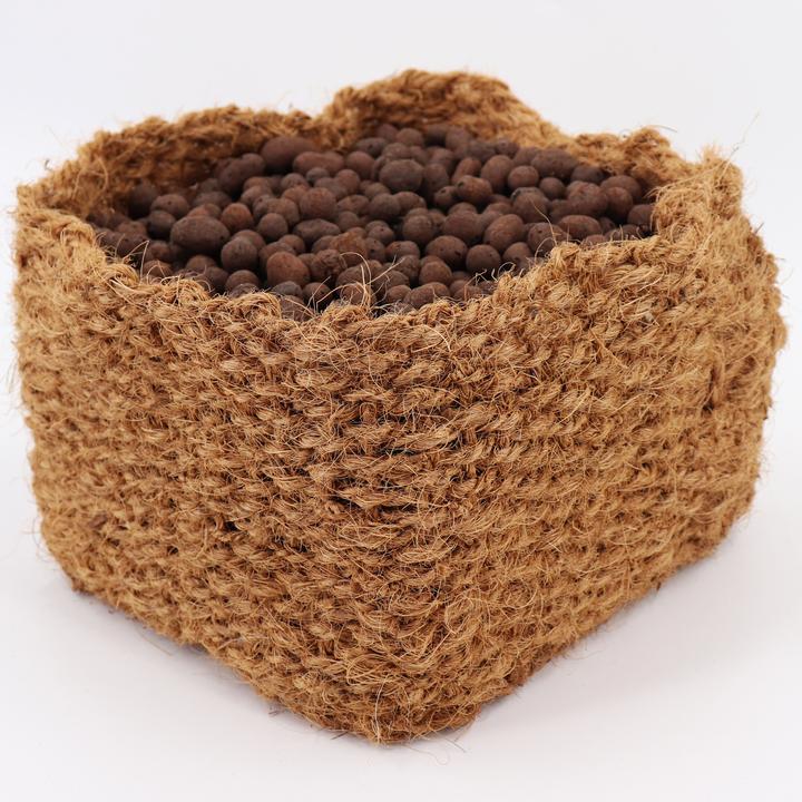 Produktbild Aquagart 7 Kokos Panzkorb 25 x 25 x 20cm Teichkorb für Ufermatte & Böschungsmatte (25 cm)