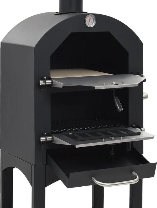 Actual product image vidaXL Pizzaofen mit Schamottstein (Pizza oven wood)