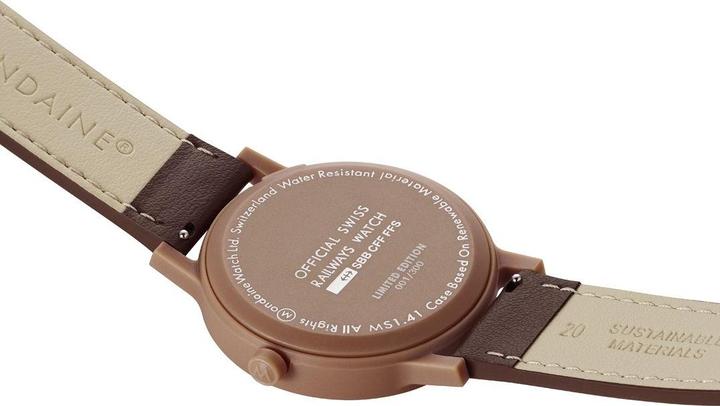 Actual product image Mondaine SBB Armbanduhr essence 41 mm Mocha Mousse (Swiss made, 41 mm)