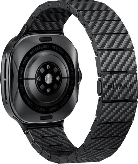 Pitaka Gliederarmband aus echtem Carbon (Carbonfaser)