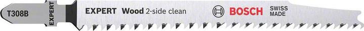 Produktbild Bosch Professional Zubehör EXPERT 'Wood 2-side clean' T 308 B Stichsägeblatt, 2 Stück