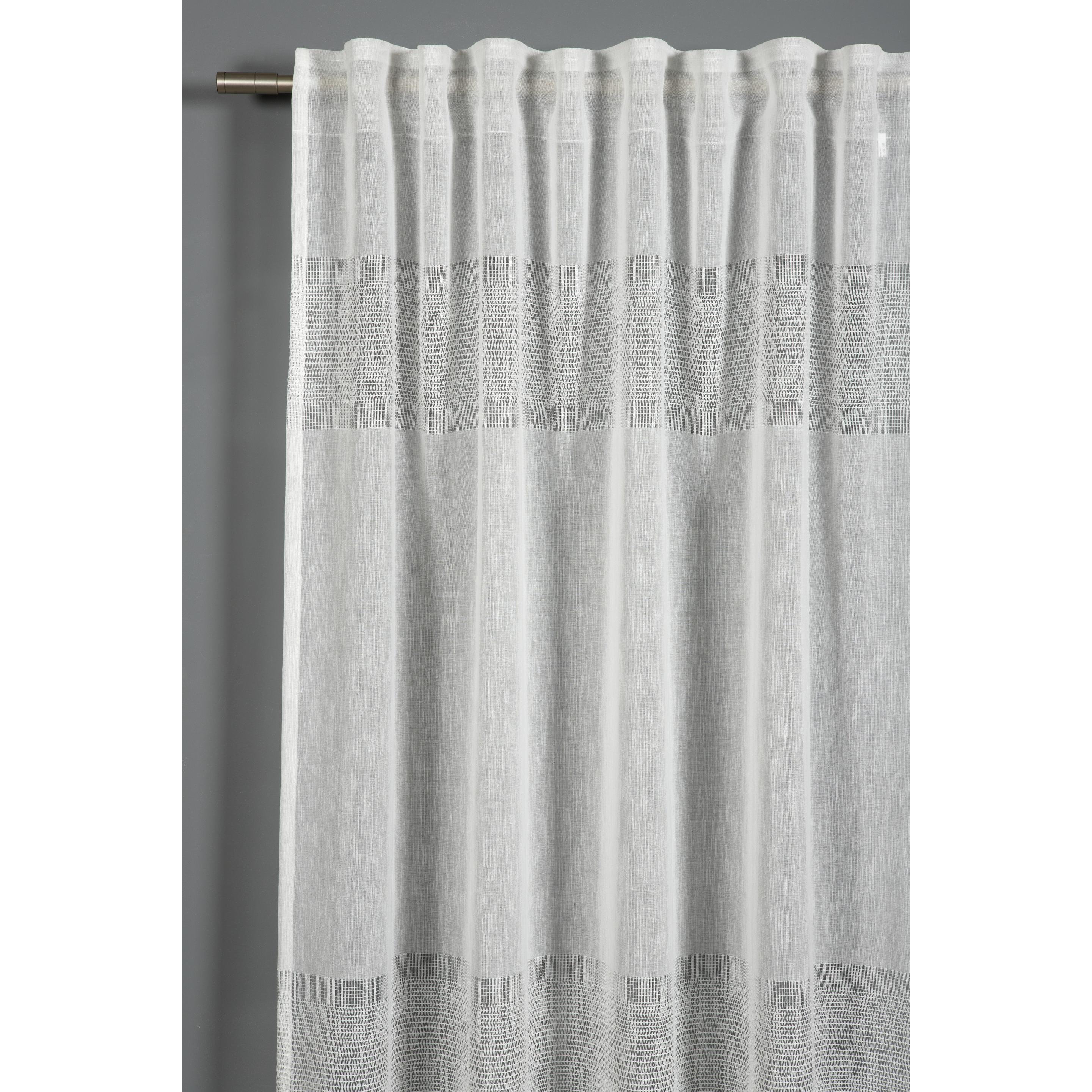 Gardinia, Vorhang, Schal mit Gardinenband, Etamine (140 x 245 cm)