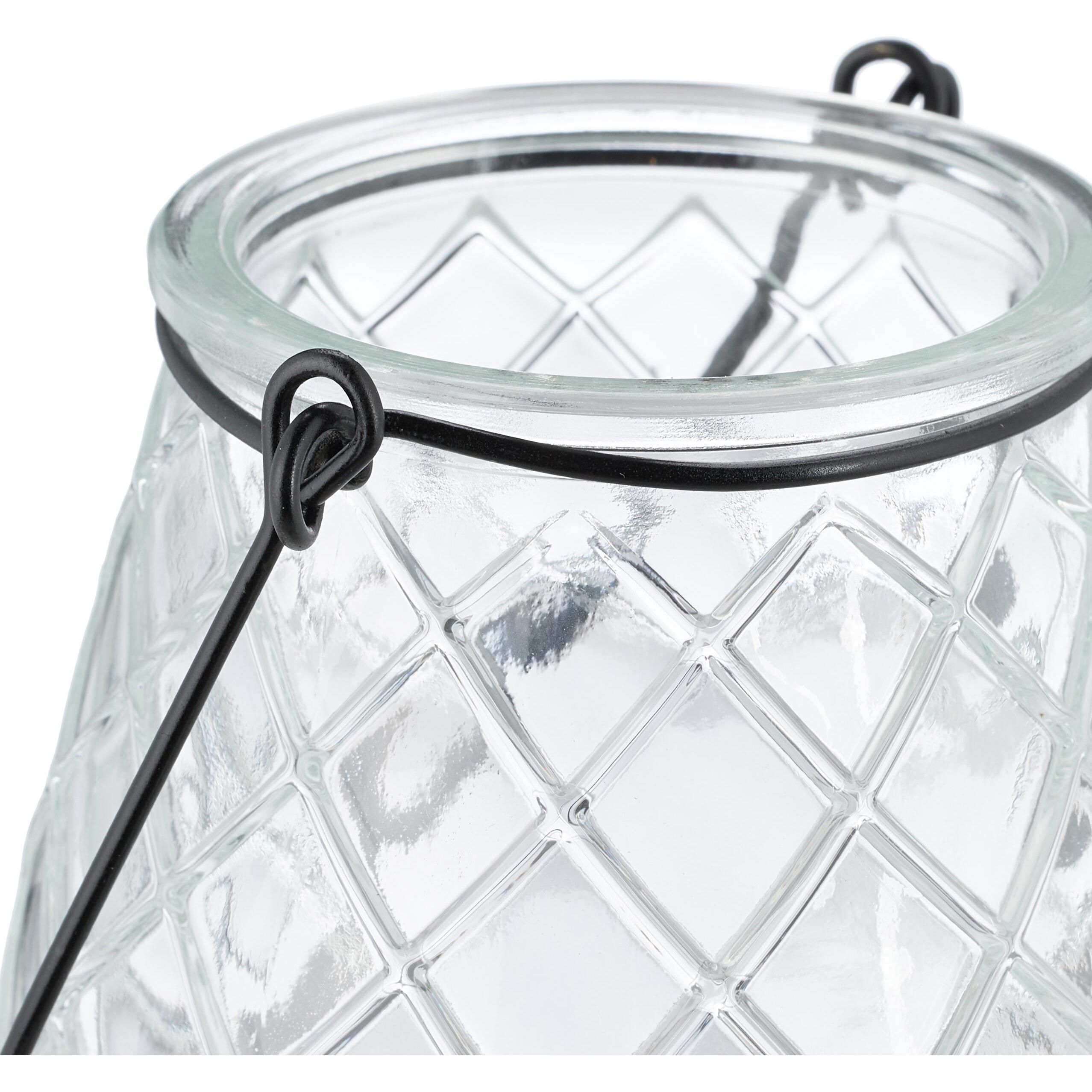 Thumbnail - Relaxdays, Windlicht, 12x Windlicht (12 x, 8.5 x 8.5 x 10 cm)