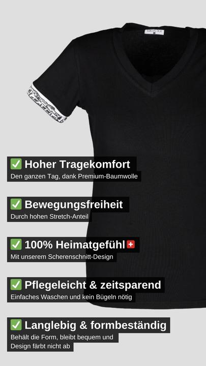 Produktbild Edelvetica T-Shirt Scherenschnitt Original Damen (3XL)