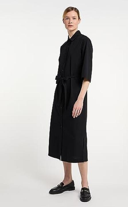 Image du produit Toore Robe chemisier classique à col et ceinture (M)