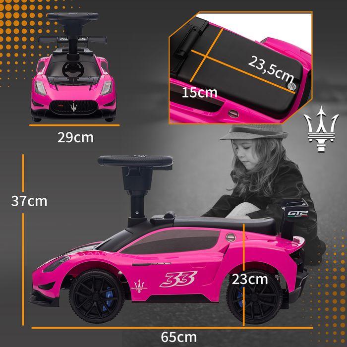Actual product image Swisshandel24 Rutschauto, Bobby Car mit Stauraum, Hupe und Musik Blau 65 x 29 x 37 cm, rosa