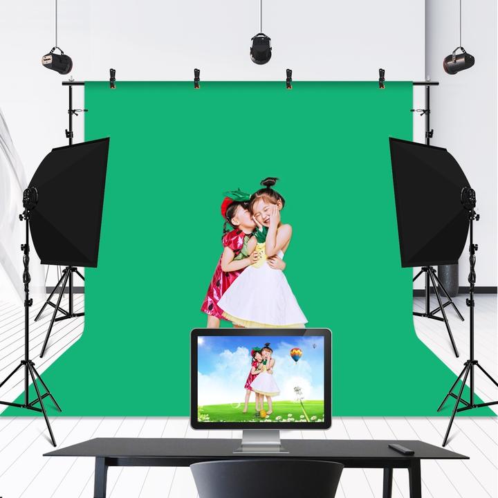 Produktbild Puluz Green Screen Studio Hintergrund Kit (300 cm, 200 cm)