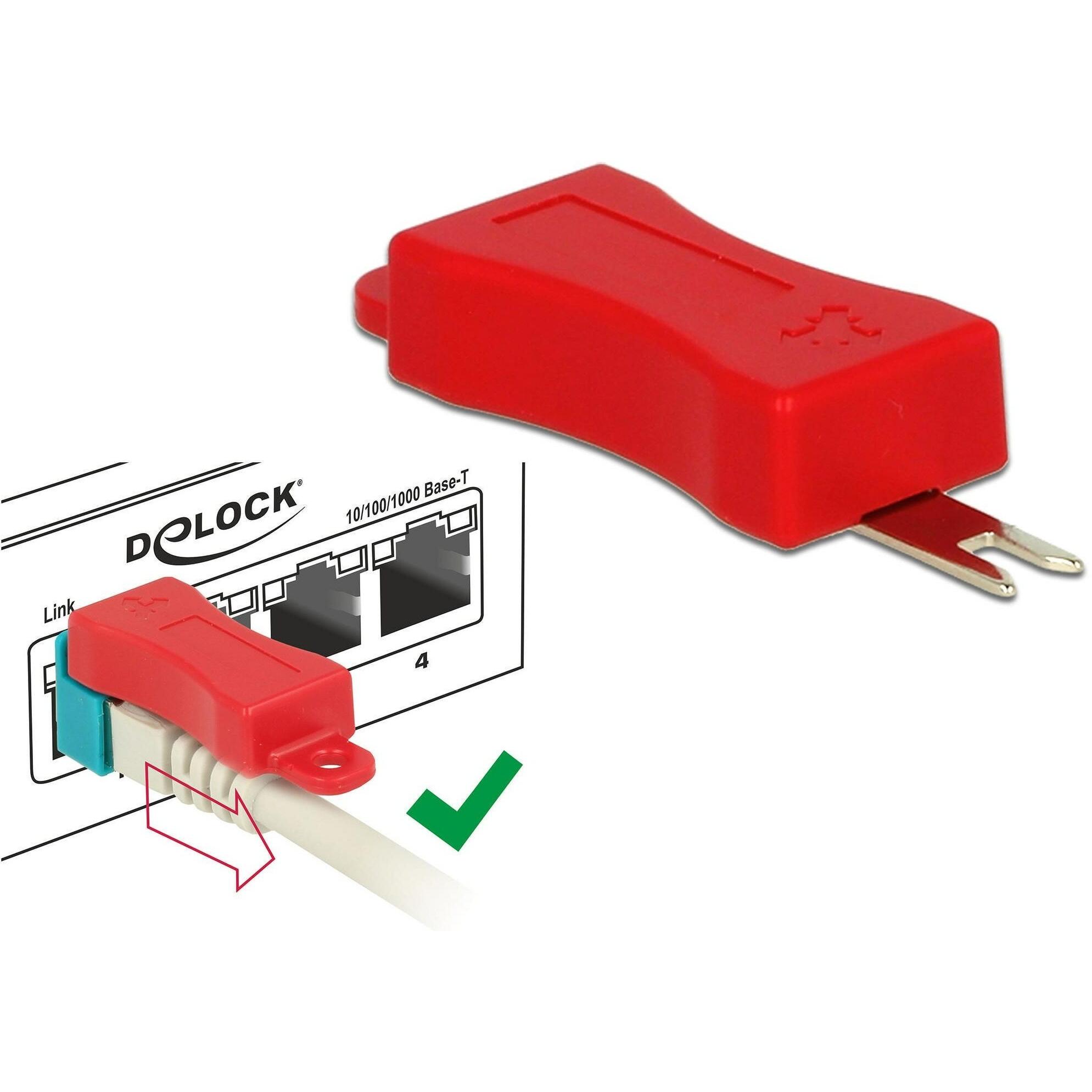 Delock RJ45 Verriegelungs Clips 40er Set (Kabel Zubehör), Netzwerk Zubehör