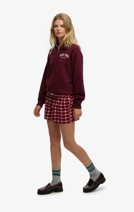 Produktbild Superdry Karierte Baumwollshorts mit Elastikbund (L)