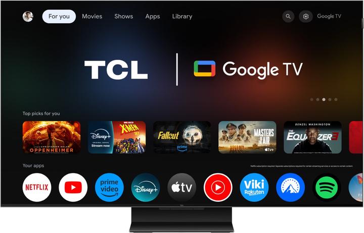 Produktbild TCL 50C79K (50", Mini-LED, 4K, 2025)