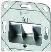 Produktbild Metz Connect 130B20D11200KE Keystone 1Port DE UP0 leer reinweiss Anschlussdose o.Abdeckung