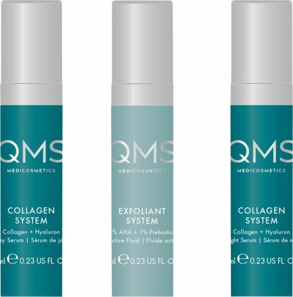 QMS Medicosmetics Core System Collagen + Exfoliant Set Medium 3 - 3er-Pack (Gesichtspflege Set)