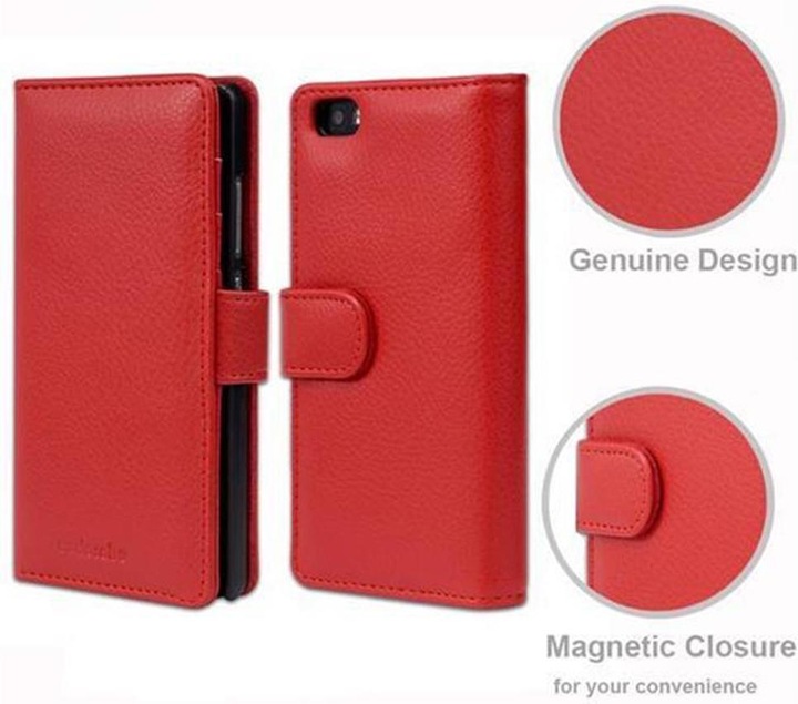 Actual product image Cadorabo Book with 3 card slots cover (Huawei P8 Lite)