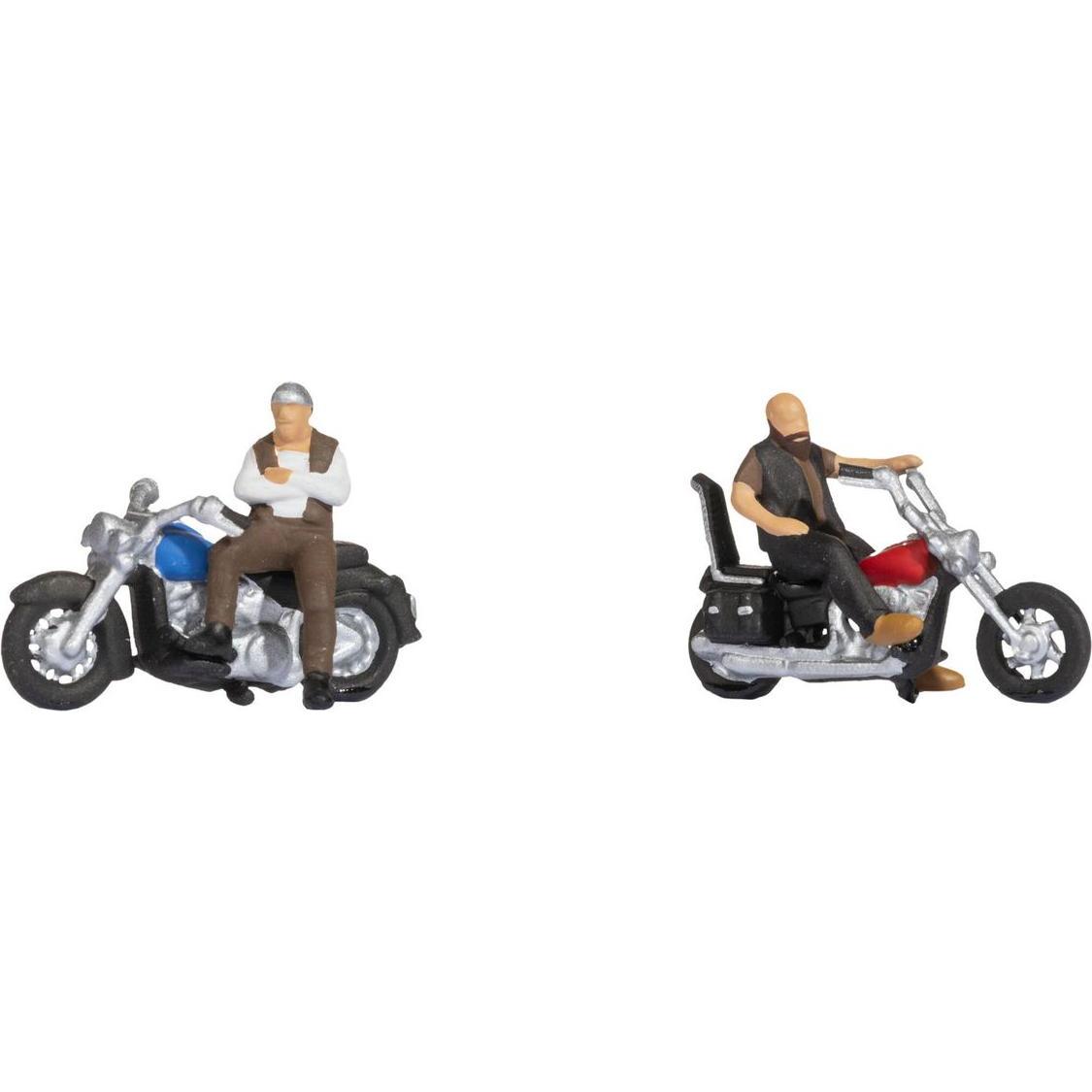 Noch TT Rocker auf Motorrädern Bemalt, Sitzend (45906)