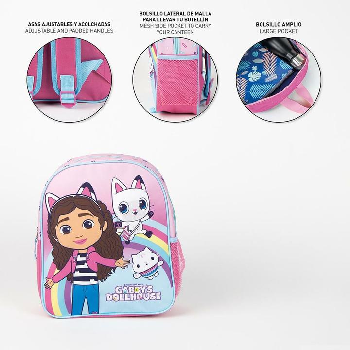 Produktbild Gabby's Dollhouse Kinderrucksack Schule, rosa