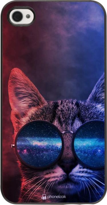 Image du produit PhoneLook Coque Red Blue Cat Glasses (Apple iPhone 4)
