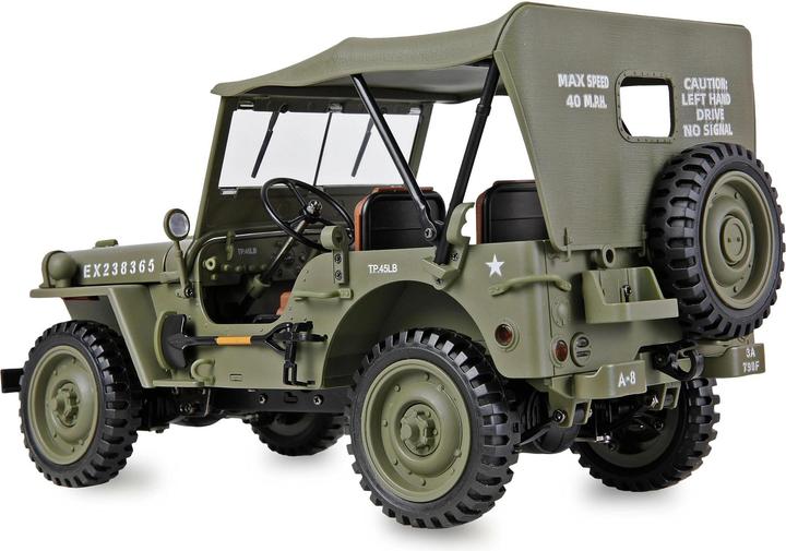 Produktbild Amewi Jeep Willys MB Scale Crawler 4WD 1:14 RTR grün (RTR Ready-to-Run)