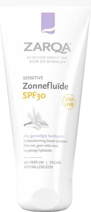 Actual product image Zarqa Sensitive Sun Fluid SPF30 (SPF 30, 50 ml)