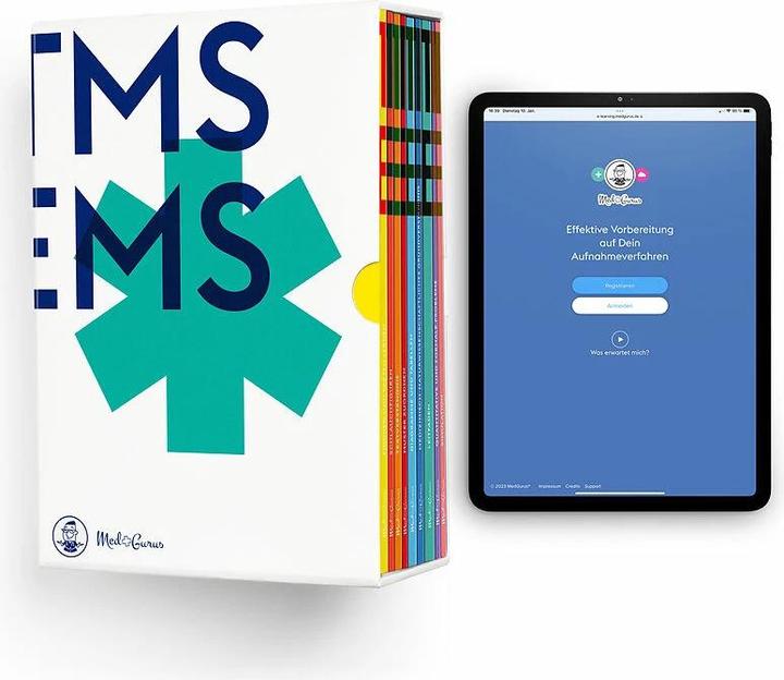 Image du produit TMS & EMS Vorbereitung 2024 Komplettpaket - E-Learning und Kompendium mit Leitfaden, T (Allemand, Alexander Hetzel, Constantin Lechner, Anselm Pfeiffer, 2023)