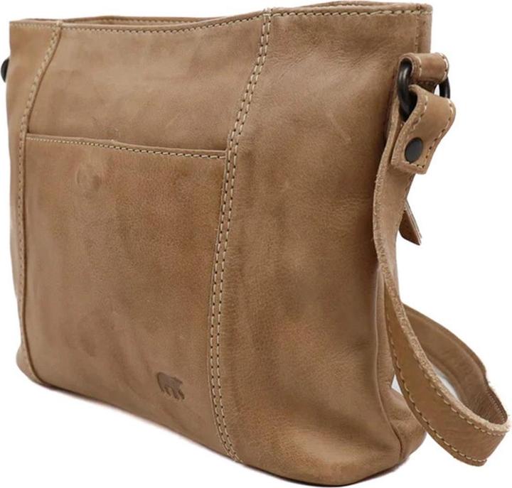 Actual product image Bear Design Zoe Leather Shoulder Bag