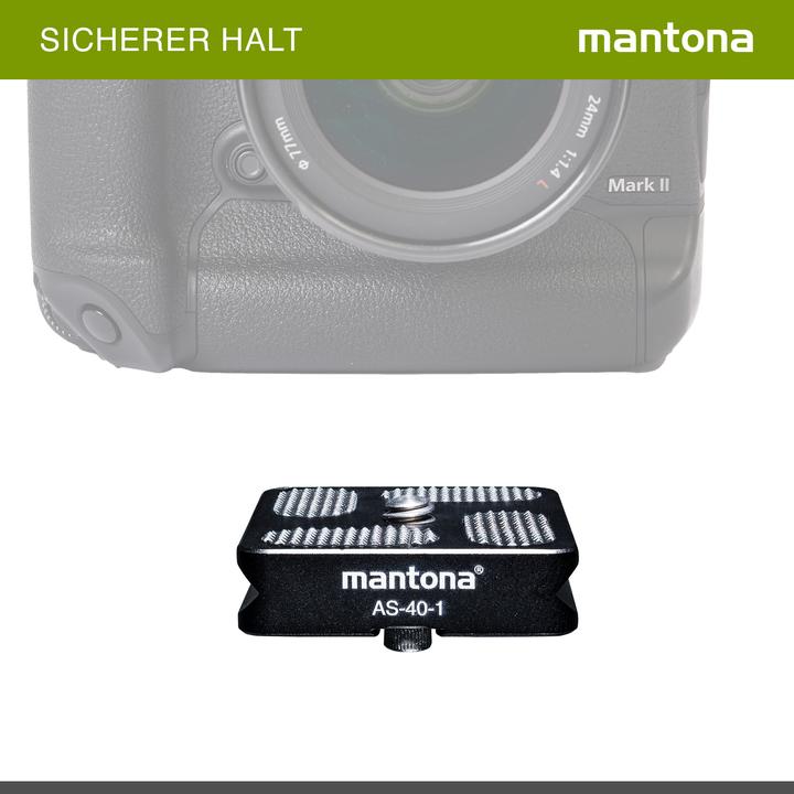 Produktbild mantona AS-40-1 (Stativ Schnellwechselplatte)