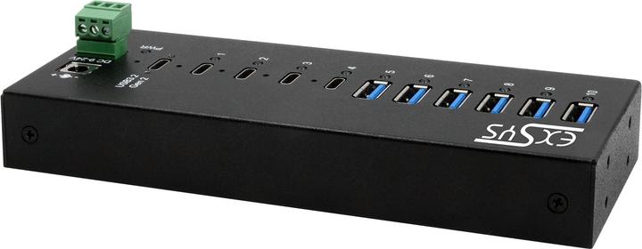 Produktbild Exsys Industrial USB 3.2 Gen 2x1 Hub 10-Port (USB-C, 10 Ports)