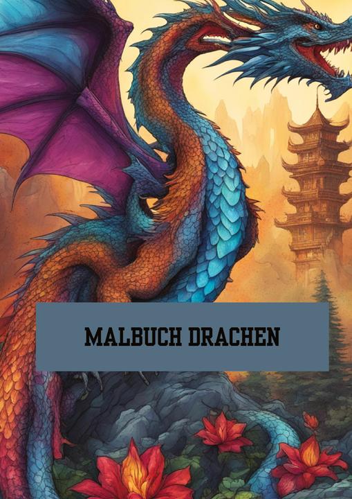 Produktbild Bilderbuch / Malbuch Drachen