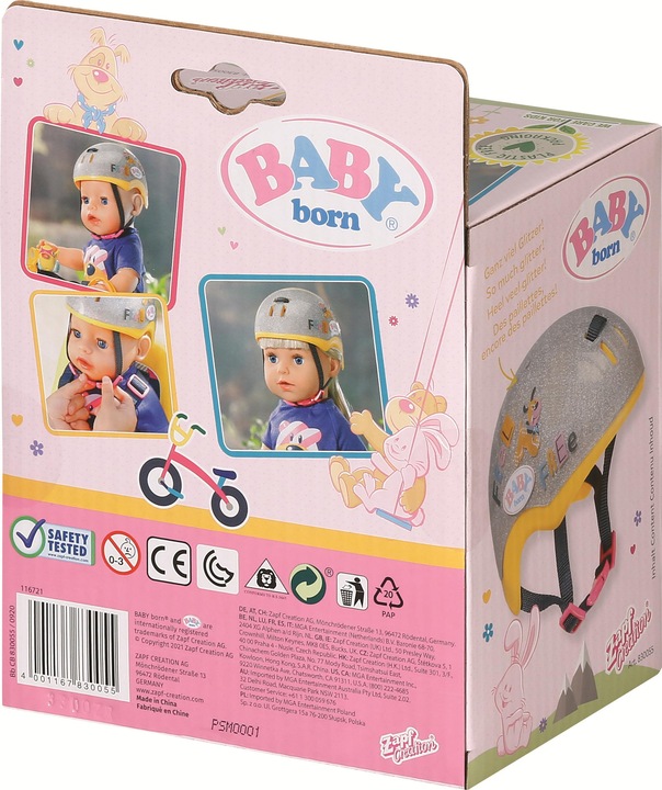 Actual product image Zapf Creation Baby born bicycle helmet