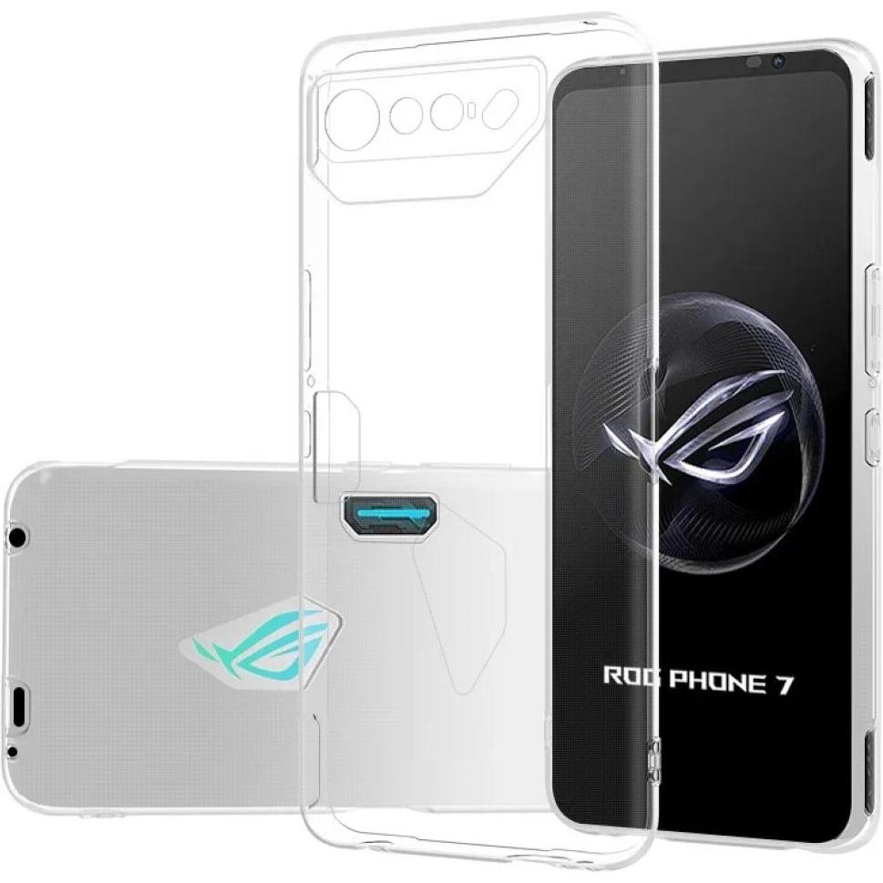 Screenguard Asus ROG Phone 7 Flexible TPU Clear Case (Asus ROG Phone 7), Smartphone Hülle, Transparent