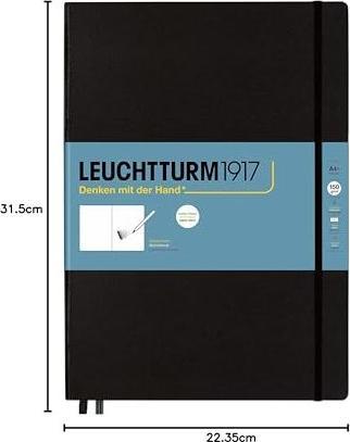 Produktbild Leuchtturm1917 Malbuch Master A4 +, Schwarz (A4+, Blanko, Harter Einband)