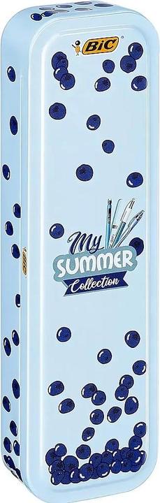 Actual product image Bic Summer Metal Box (Black, Blue, Green, Red, White, 4x)