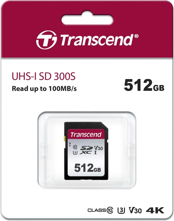 Produktbild Transcend SDXC 300S (512 GB, SDXC, U3, UHS-I)