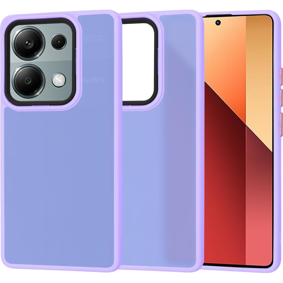 Techsuit - HaloFrost Series - Xiaomi Redmi Note 13 Pro 4G / Poco M6 Pro 4G - Light Purple (Xiaomi Redmi Note 13 Pro 4G, Xiaomi Poco M6 Pro), Cover sma