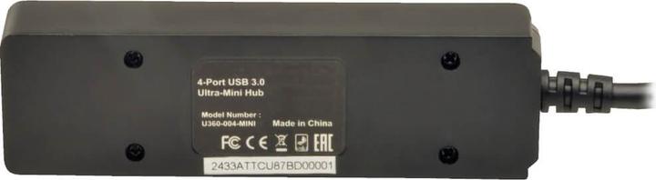 Actual product image Eaton Tripp Lite Series Portable 4-Port USB 3.0 SuperSpeed Mini Hub with Built In Cable (USB-C, 4 Ports)
