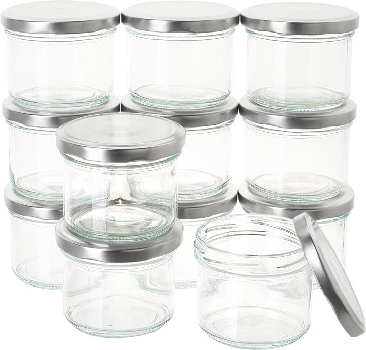 Produktbild VBS XXL Gläser mit Schraubdeckel, 150 ml, 12 Stück (0.15 l)