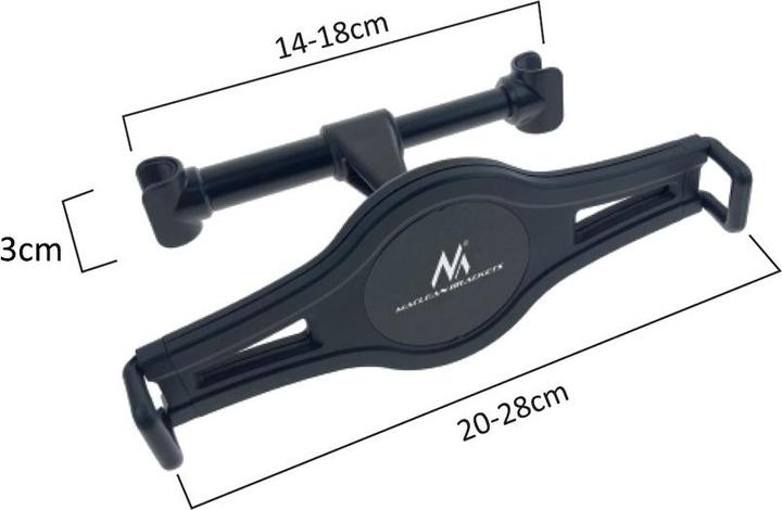 Image du produit Maclean Support de tablette de voiture monté sur appuie-tête universel