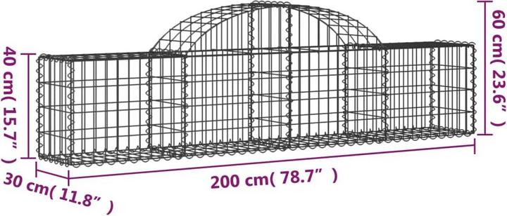 Actual product image vidaXL Gabionenkorb