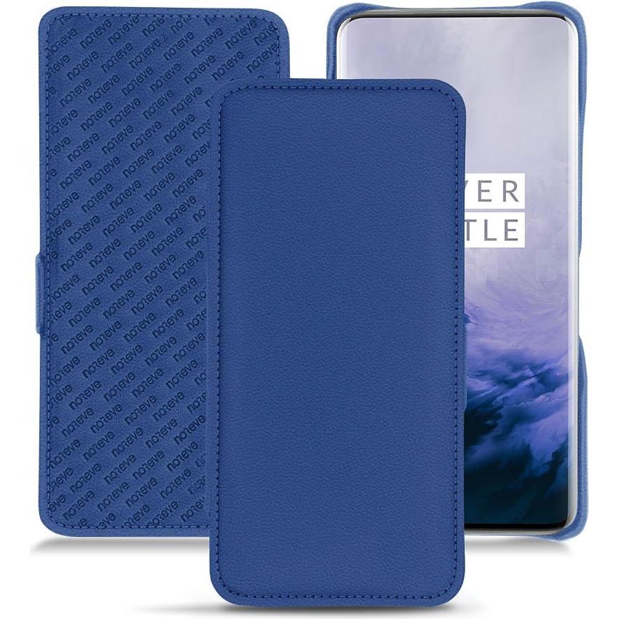 Thumbnail - Noreve Lederschutzhülle horizontal (OnePlus 7 Pro), Smartphone Hülle, Blau