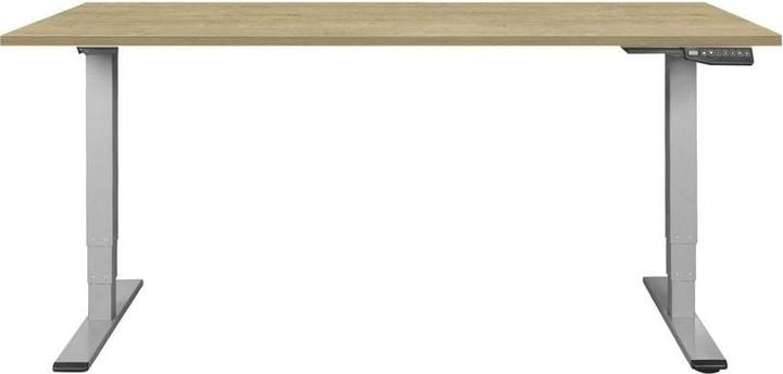 Actual product image Contini höhenverstellbarer Bürotisch 1.4x0.8m Eiche / Gestell ET225E dunkelgrau