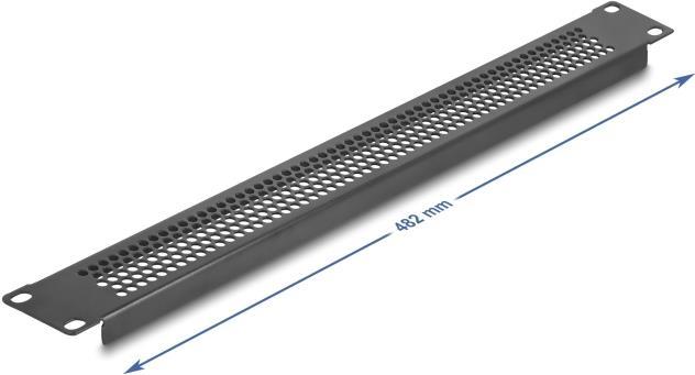 Actual product image Delock 19" blind panel with round holes 1 U black
