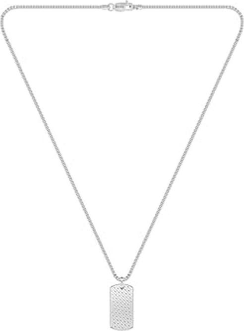 Actual product image Hugo Boss MenÌs bicolour necklace Dog tags Devon 1580576 (Stainless steel, Yellow gold ion plating)