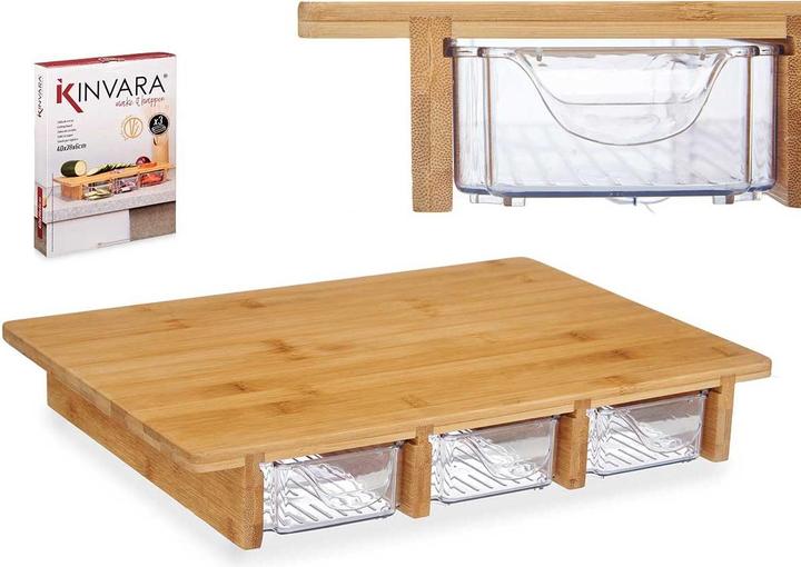 Produktbild Kinvara Serviertablett mit 3 Fächern - Bambus