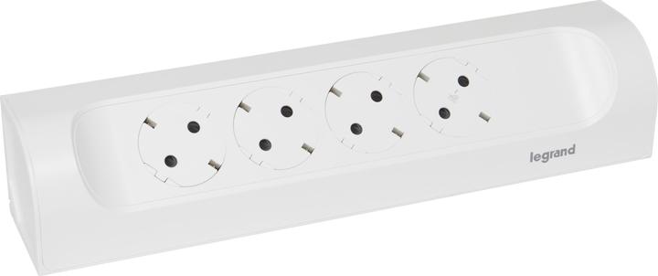 Actual product image Legrand Corner socket strip 4x socket, without cable Ultra white 694503 (4x, CEE 7/3)