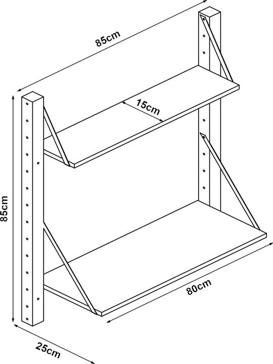 Immagine prodotto En.Casa Overath (85 x 25 x 85 cm)