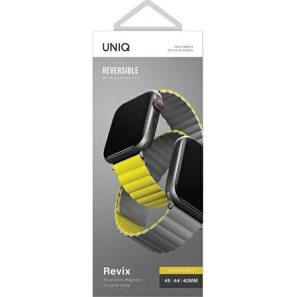 Thumbnail - Uniq pasek Revix Apple Watch Series 1/2/3/4/5/6/7/8/SE/SE2/Ultra 42/44/45/49mm. Reversible Magnetic (3, 4), Uhrenarmband