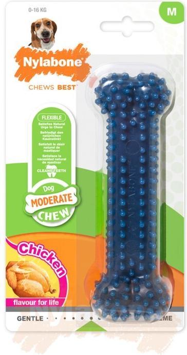 Immagine prodotto Nylabone Moderate Dental Chew - Chicken M (Gioco da masticare per cani)