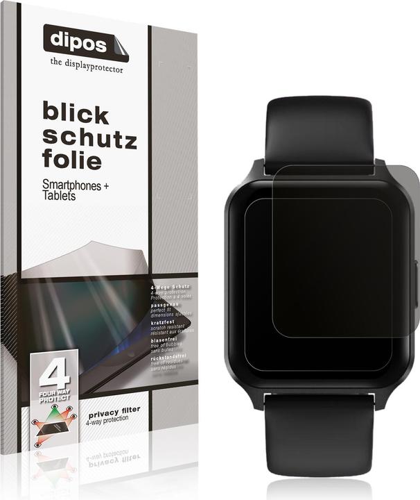 Actual product image Dipos Screen Protector 4-Way Privacy (Touchelex 1.52 Inch Smartwatch)